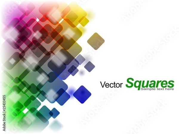 Obraz Sfondo con quadrati vettoriali