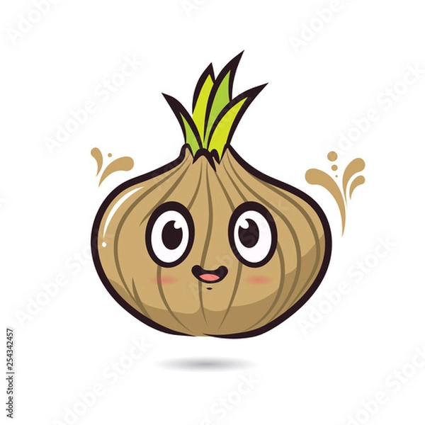 Obraz cute cartoon characters onion