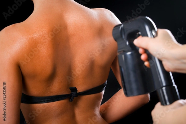 Obraz Woman body paint with airbrush