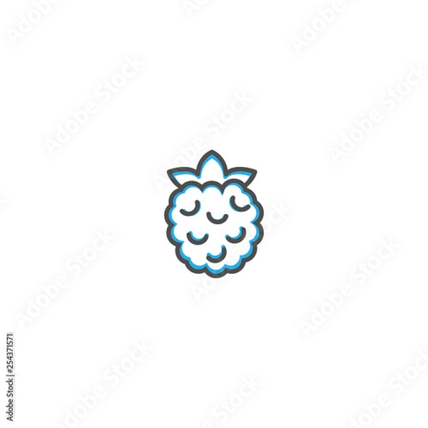 Obraz Rasberry icon design. Gastronomy icon vector illustration