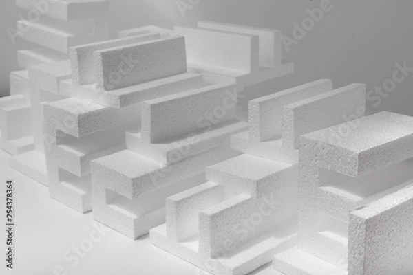 Obraz styrofoam figures white