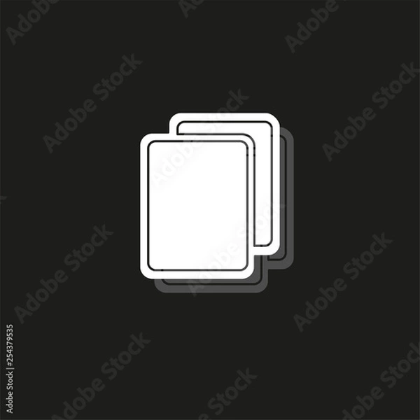 Obraz Copy or Duplicate document icon - web page symbol - office file format