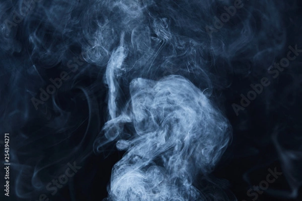 Obraz smoke on black background