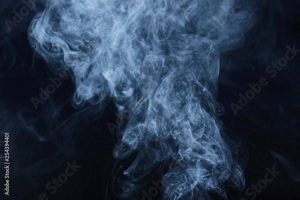 Obraz smoke on black background