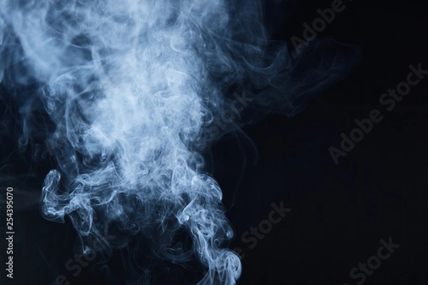 Obraz smoke on black background