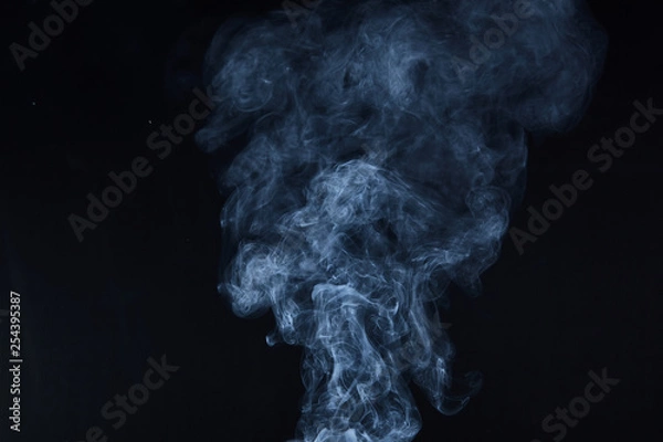 Obraz smoke on black background