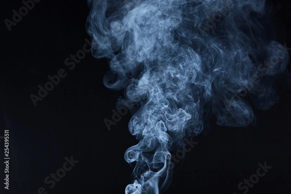 Obraz smoke on black background