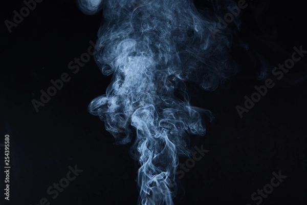 Obraz smoke on black background