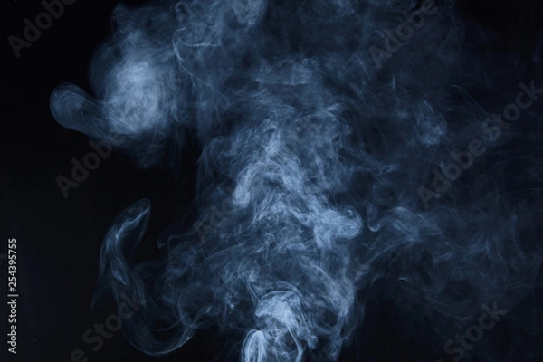 Obraz smoke on black background