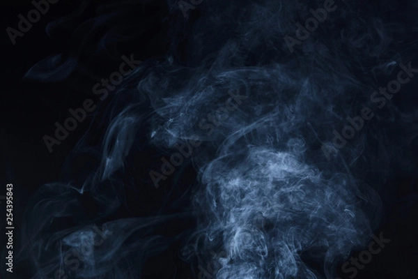 Obraz smoke on black background
