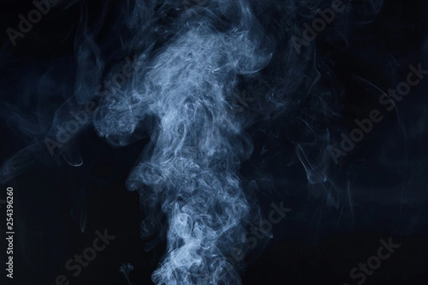 Obraz smoke on black background