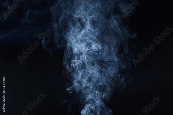 Obraz smoke on black background