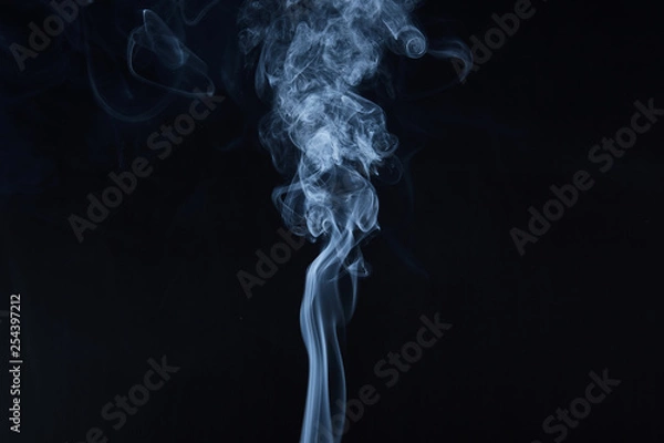 Obraz smoke on black background