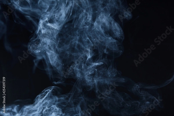 Obraz smoke on black background