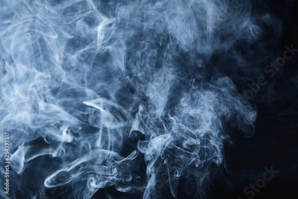 Obraz smoke on black background