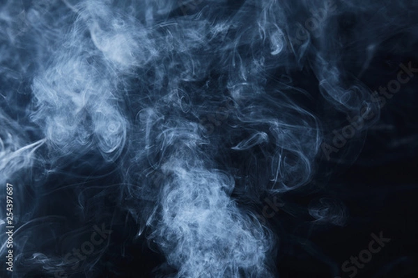 Obraz smoke on black background