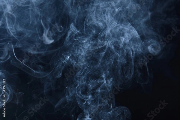 Obraz smoke on black background