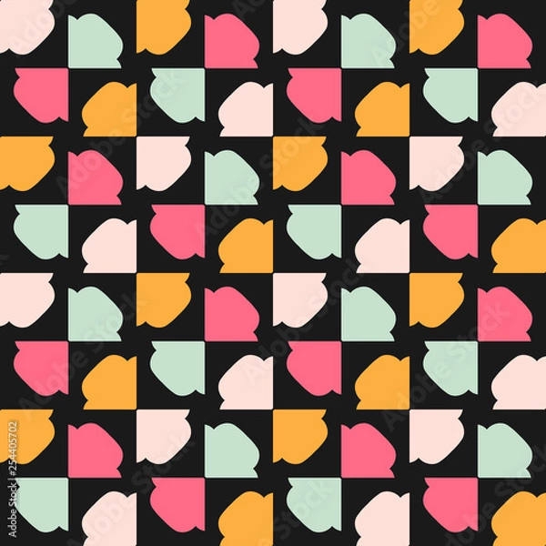 Obraz Seamless pattern with alternate colorful geometric arrows.