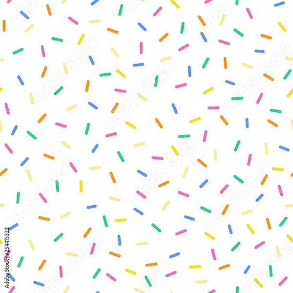 Obraz Seamless sprinkles pattern with candy colors