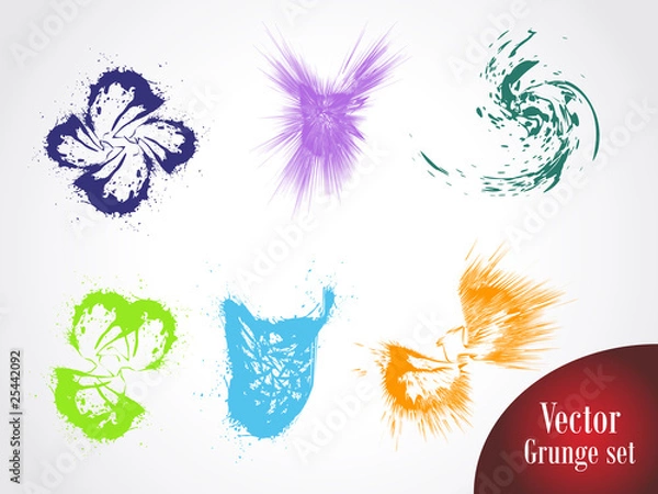 Obraz Vector grunge design set