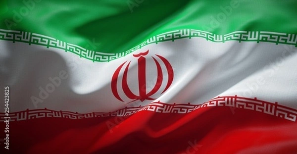 Obraz Iranian flag. Iran.