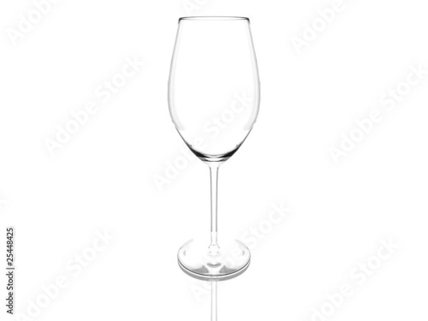 Obraz empty red wine glas