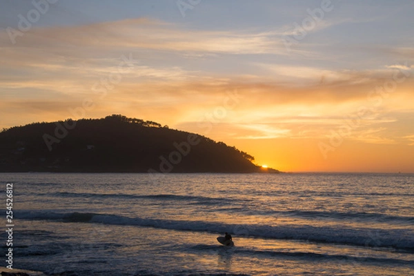 Obraz Surfeando al Atardecer