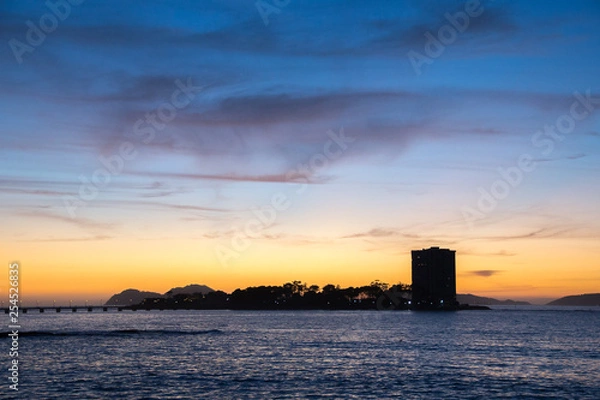 Obraz Silueta de Isla de Toralla