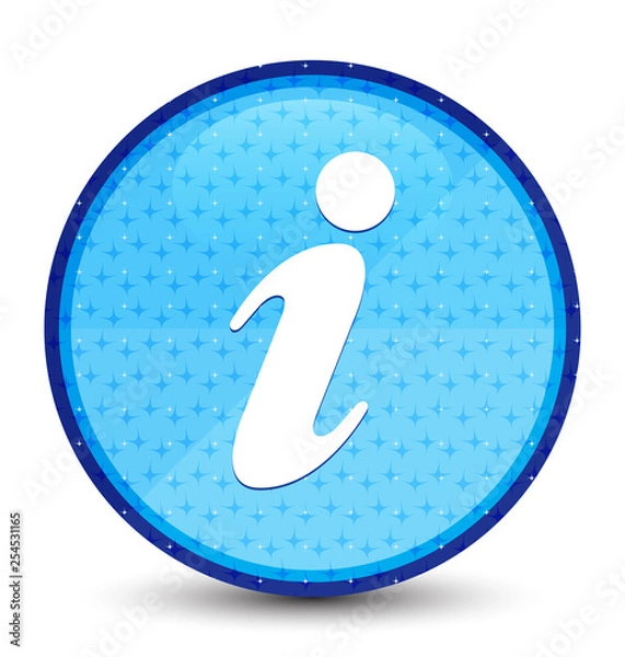 Fototapeta Info icon galaxy cyan blue round button