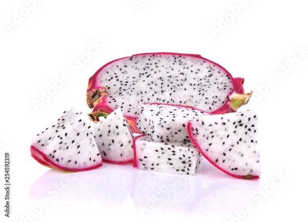 Obraz Dragon fruit isolated on white background