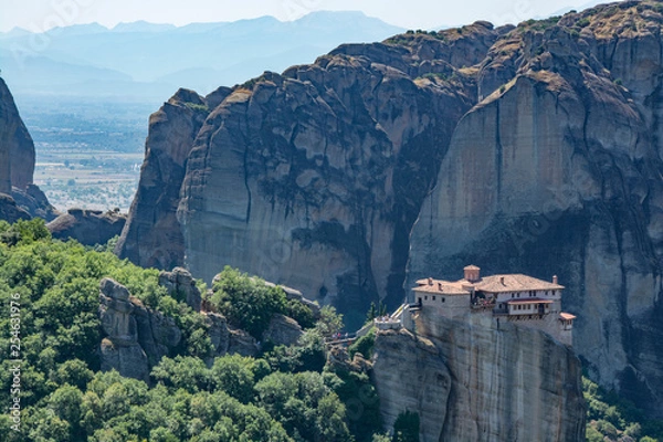 Obraz meteora mountain monastery in greece