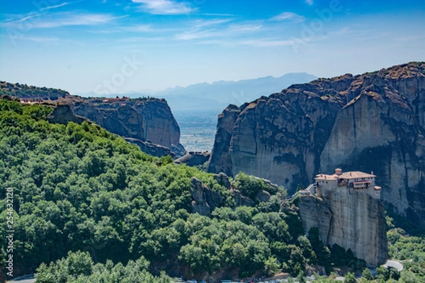 Obraz meteora mountain monastery in greece