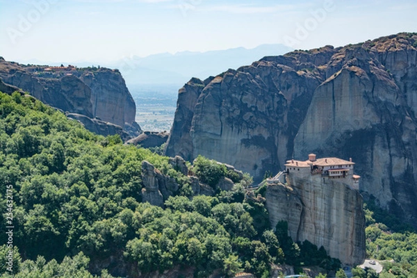 Obraz meteora mountain monastery in greece