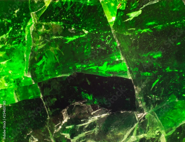 Fototapeta Natural chrome diopside texture abstract background