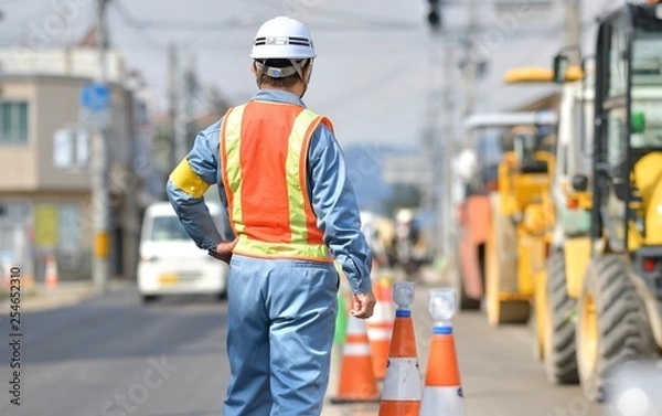Fototapeta 建設工事・現場監督