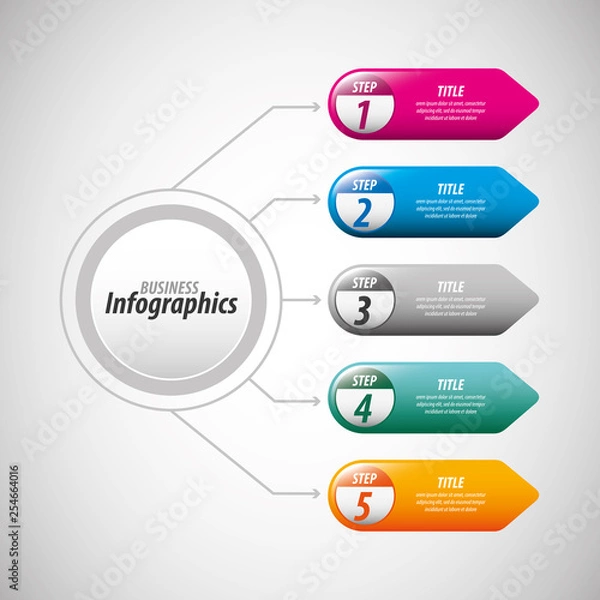 Obraz Business infographics template