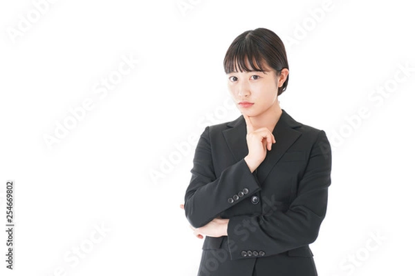 Fototapeta 悩むビジネスウーマン