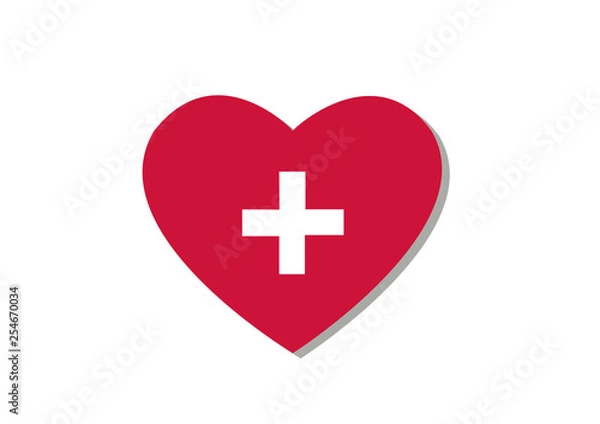 Obraz Healthy day, vector medicine elements