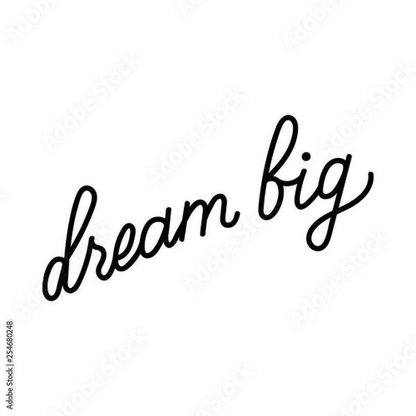 Fototapeta Vector hand drawn lettering