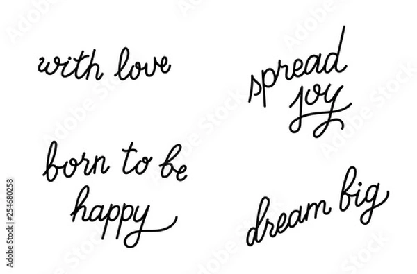 Obraz Vector hand drawn lettering