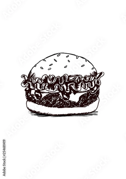 Obraz Burger Zeichnung