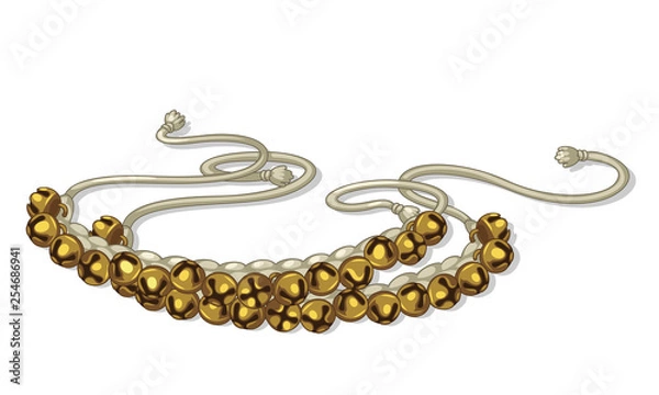 Obraz Ghungroo vector illustration