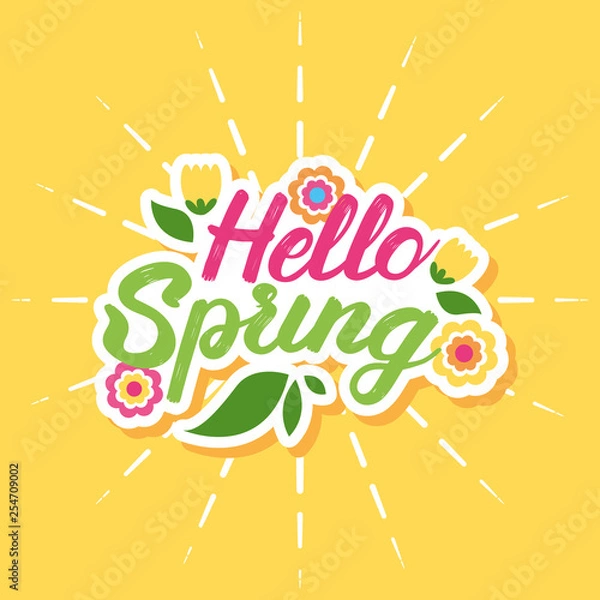 Obraz Hello spring card