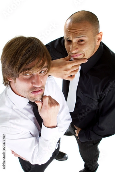 Fototapeta Two funny businessmen