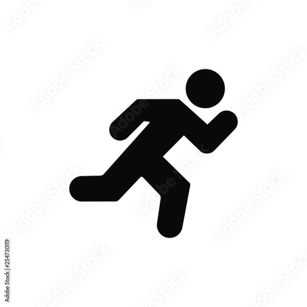 Fototapeta running man icon
