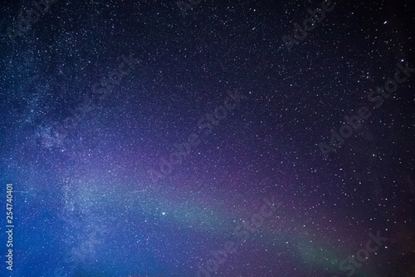 Fototapeta beeindruckender Nachthimmel in Norwegen