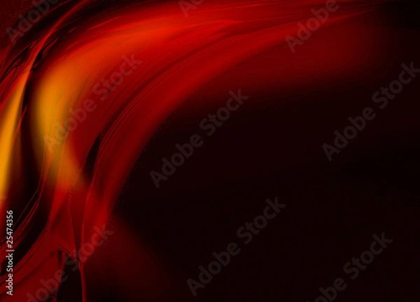 Obraz czerwona abstrakcja