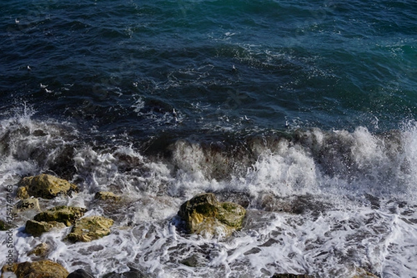 Obraz Black Sea waves versus rocks