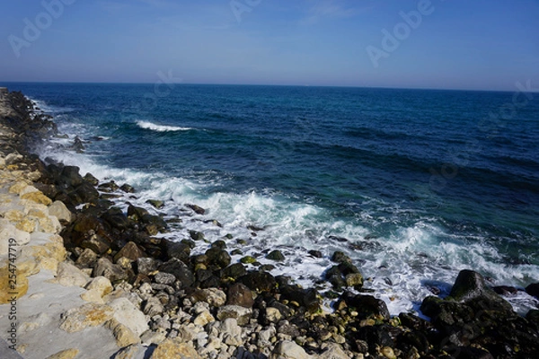 Obraz Black Sea waves versus rocks