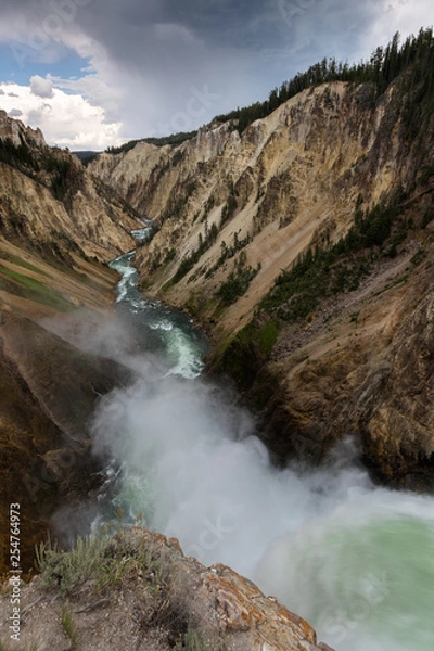Obraz waterfall at yellowstone